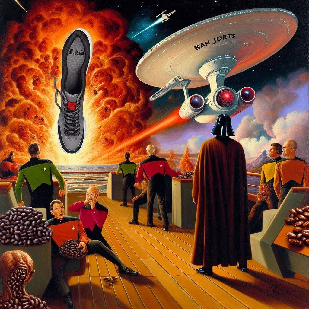 SHOE EXPLODING IN SPACE'S GUTS