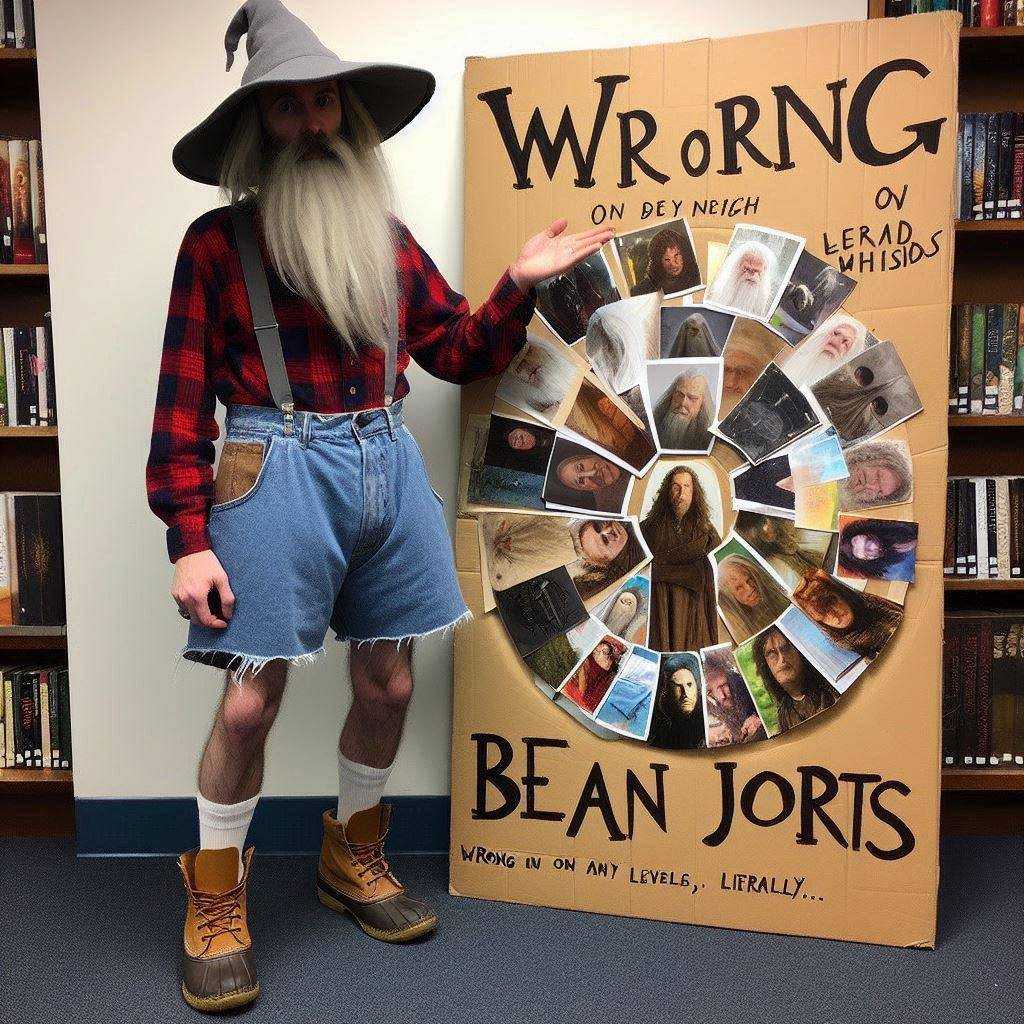 WIZARD IN SHORTS SHOVELING SHAME