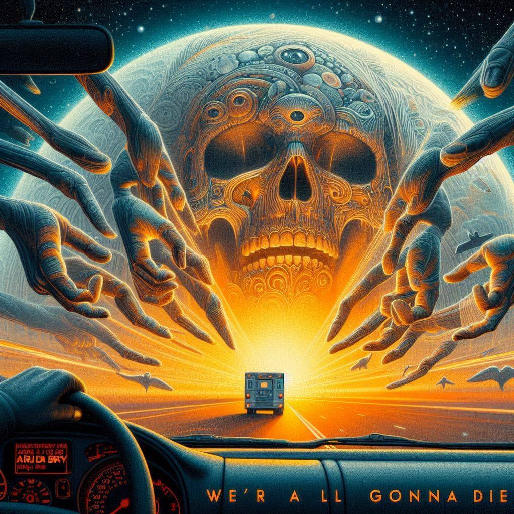 SKULLS GRABBING LIFE BY THE THROAT