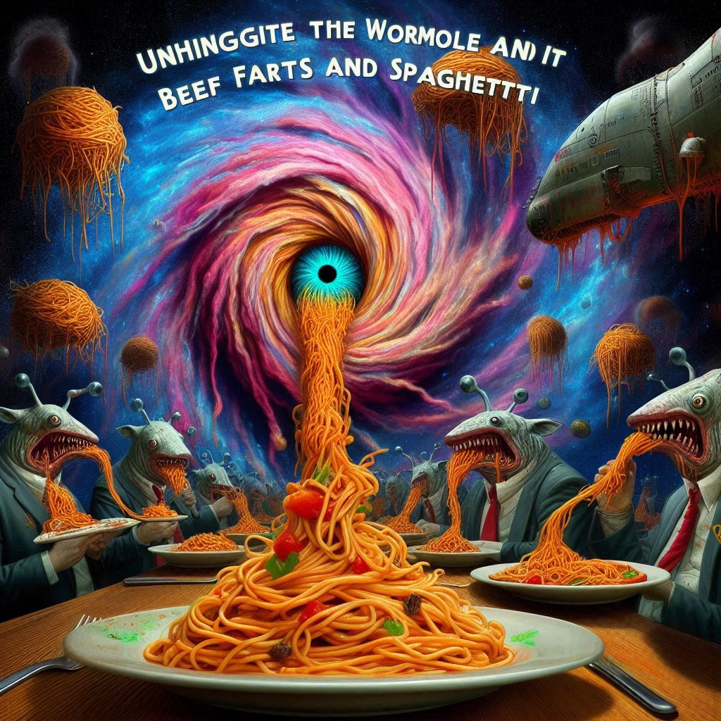 SPAGHETTI BLACK HOLE EATING YOUR SOUL