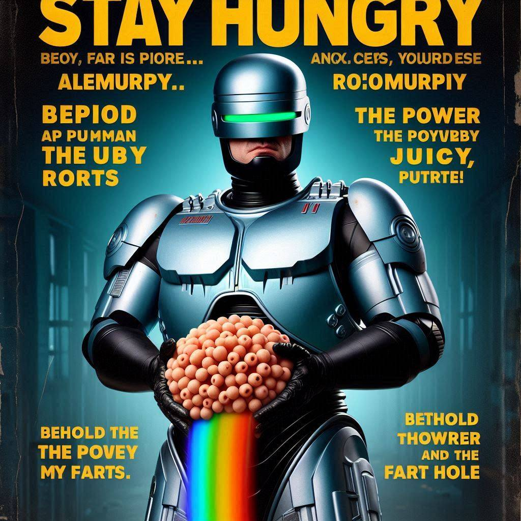 ROBOT CUMMING RAINBOWS FROM ITS FART HOLE