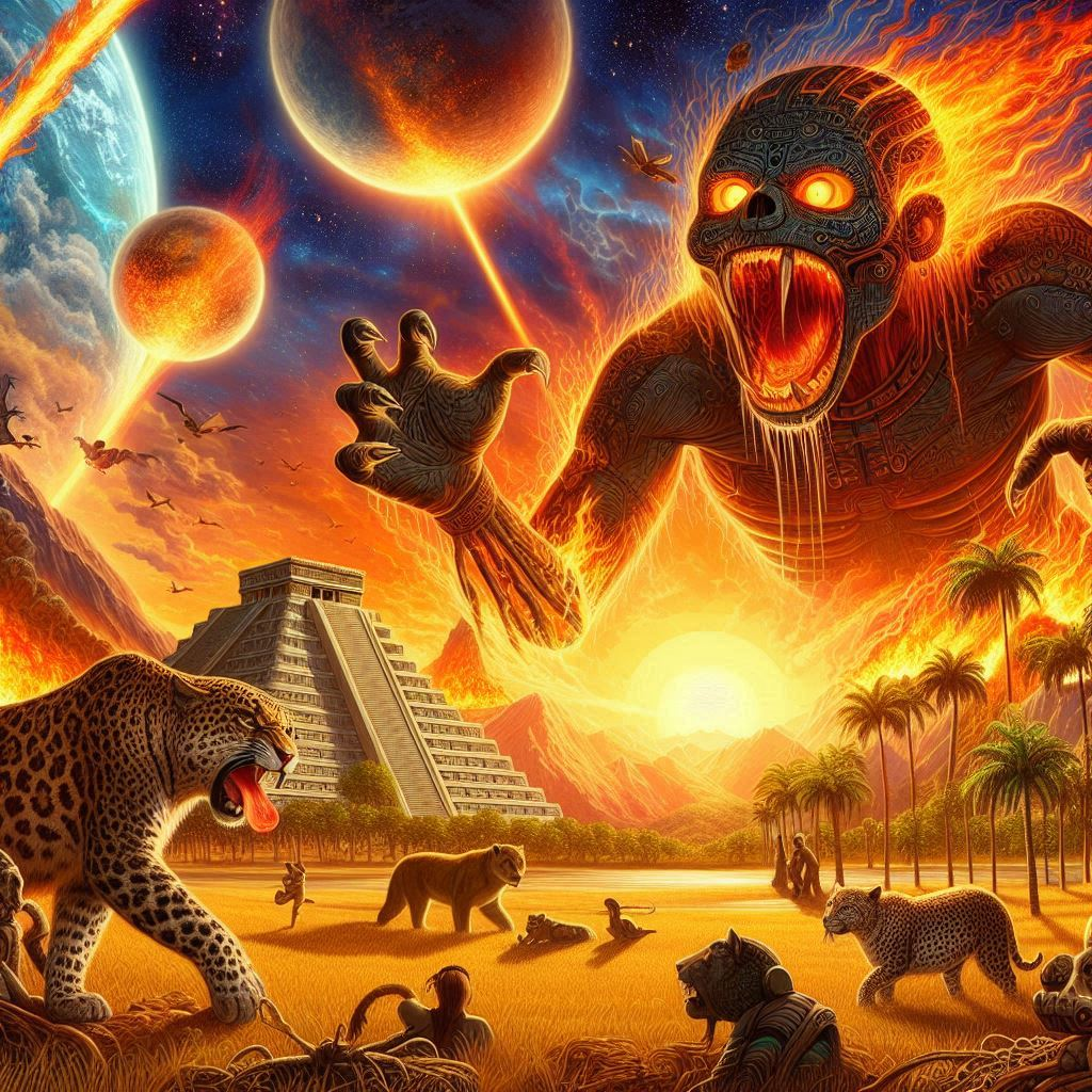 GODS FINGERING THE SUN WITH FURY