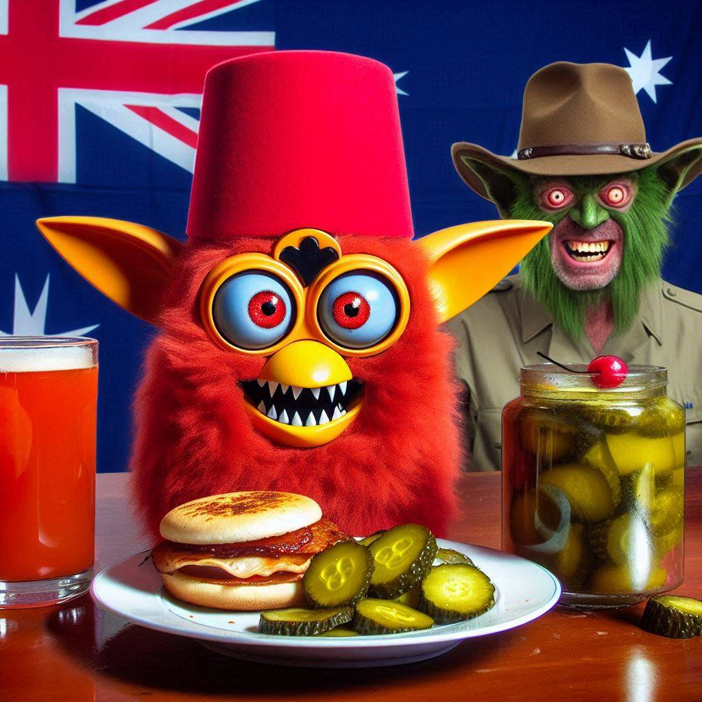 MONSTERS FEASTING ON PICKLES AND NIGHTMARES