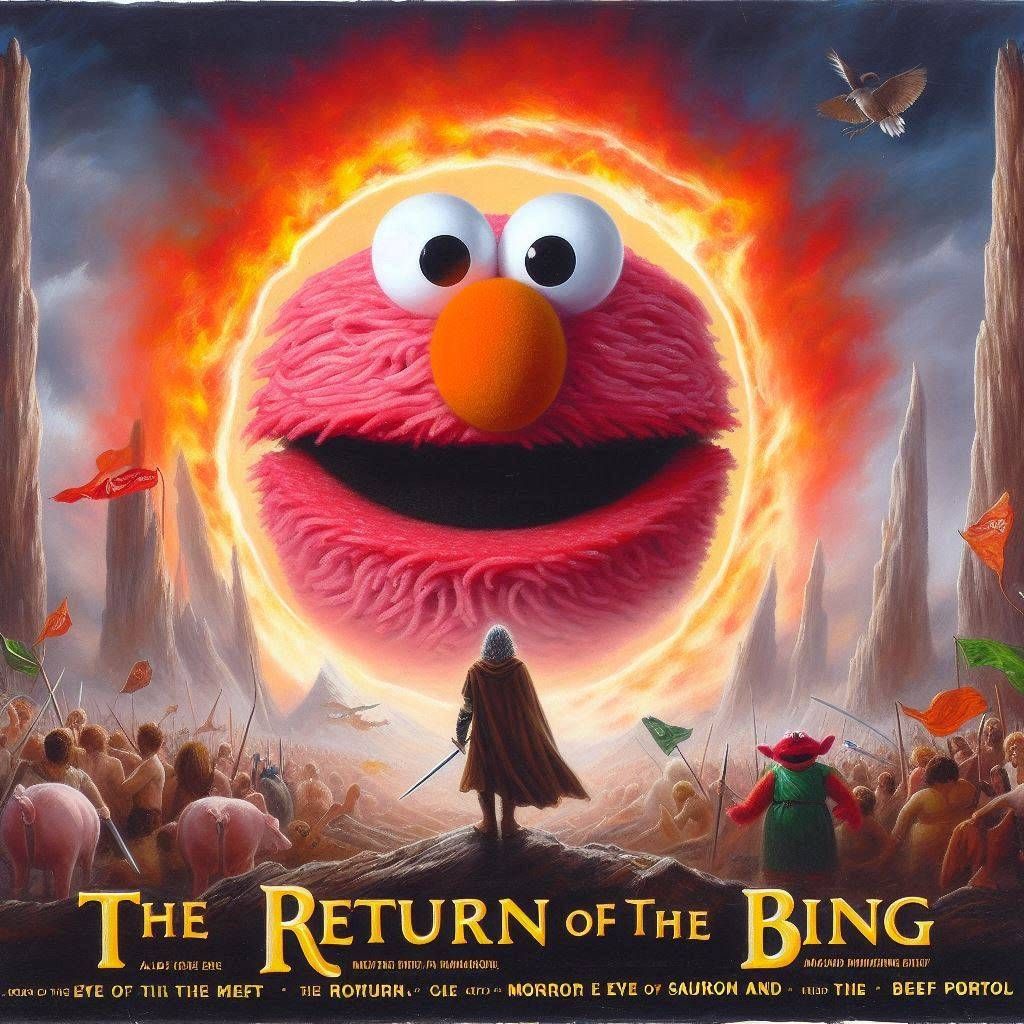 ELMO'S FACE EATING THE WORLD'S SOUL