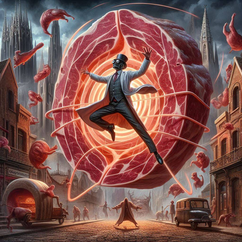 MEAT SPIRALING INTO A NIGHTMARE OF FLESH