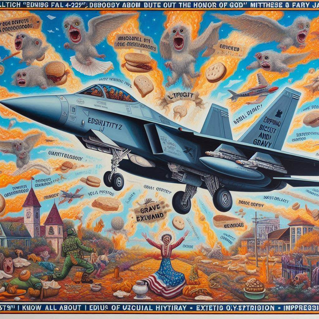 FIGHTER JETS SHITTING COOKIES ON THE INNOCENT