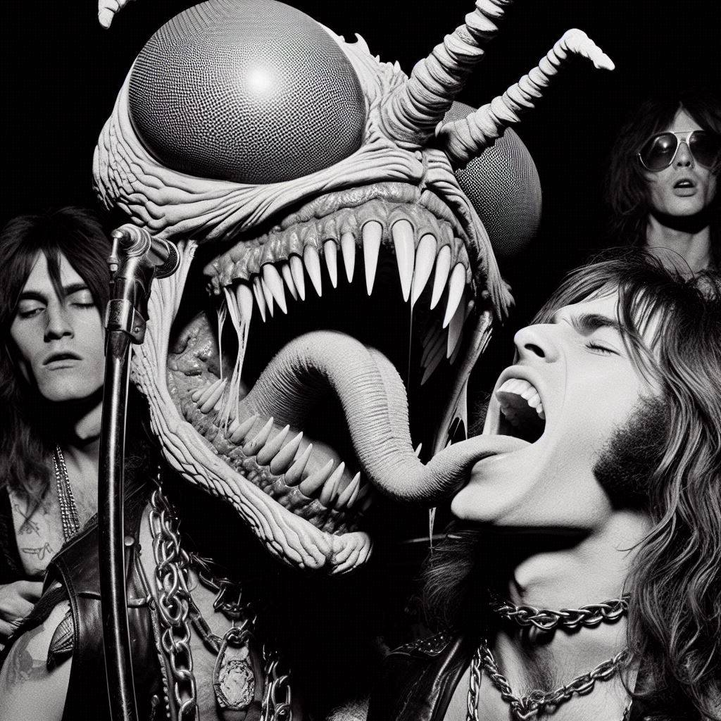 MONSTER TONGUE SLURPING HUMAN SOULS