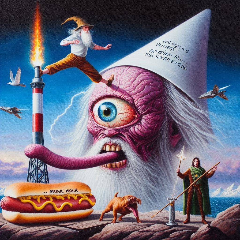 GOD'S EYE SPITTING HOT DOGS AND MUSK MILK