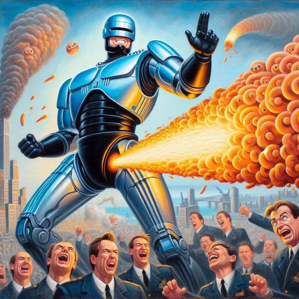 ROBOT ASS BLASTING CITIES INTO CHAOS