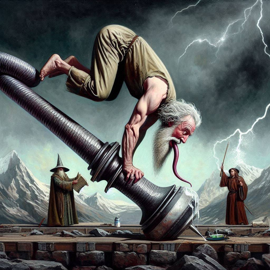 GOD SUCKING ON A BOLT'S NASTY NUTS