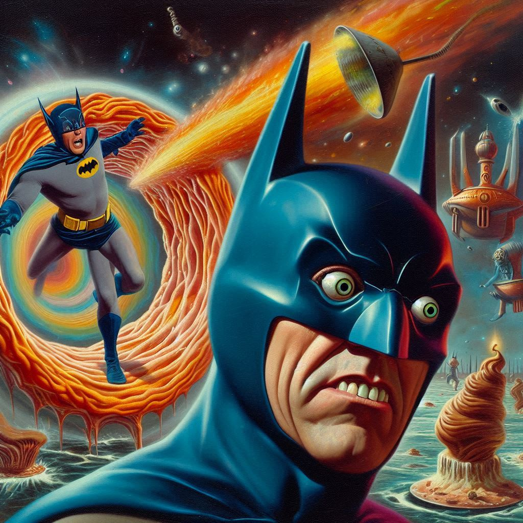 BATMAN'S ANGER SPITTING COSMIC GUTS