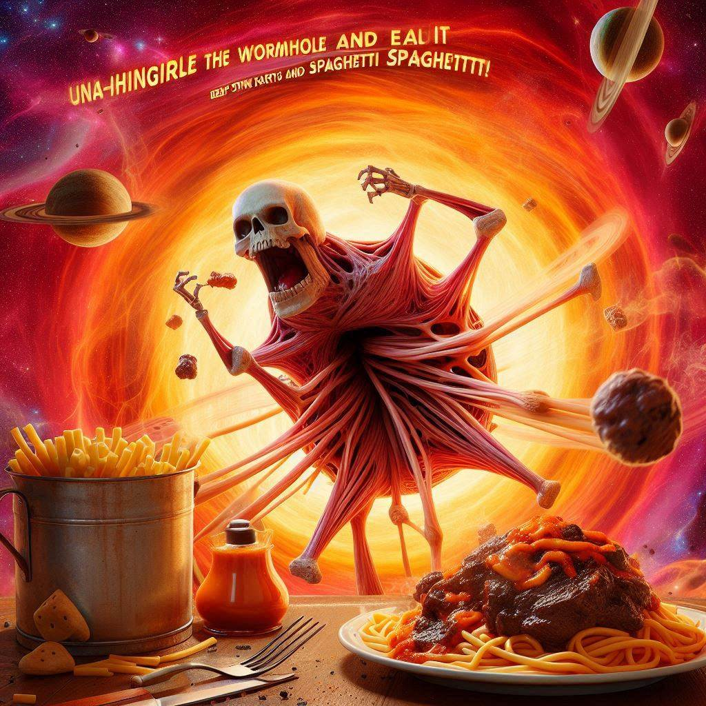 EAT THE WORMHOLE AND SHIT OUT SPAGHETTI