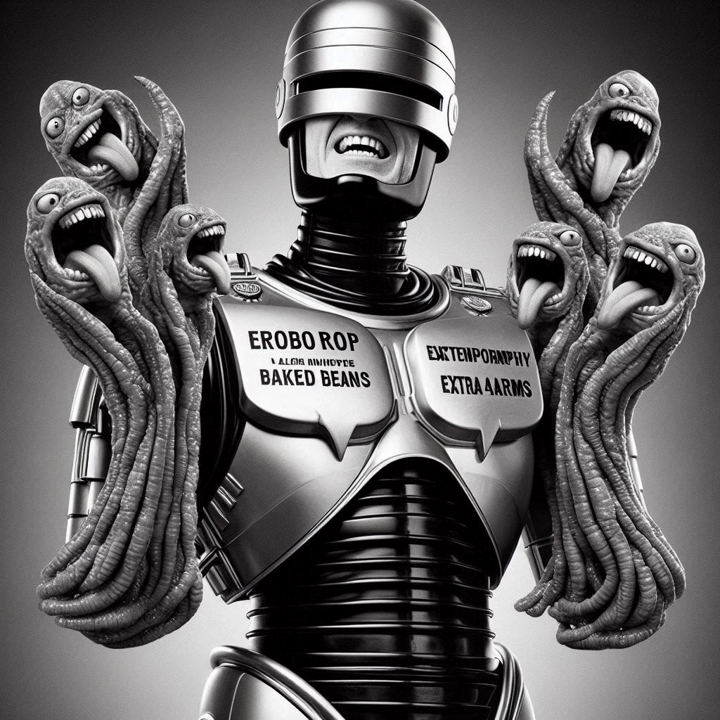 ROBOT ARMS GRABBING TENTACLES OF CHAOS