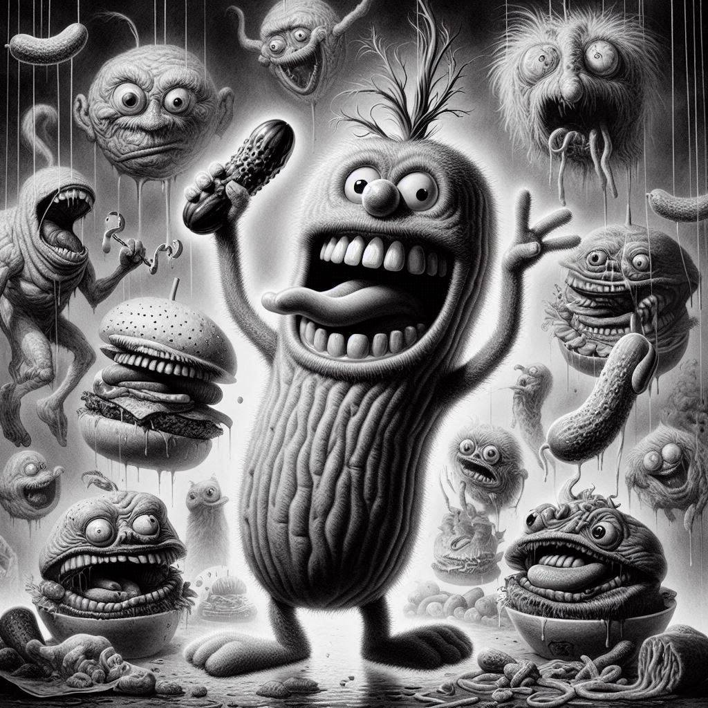 MONSTERS EATING BURGERS LIKE THEY'RE SOULS