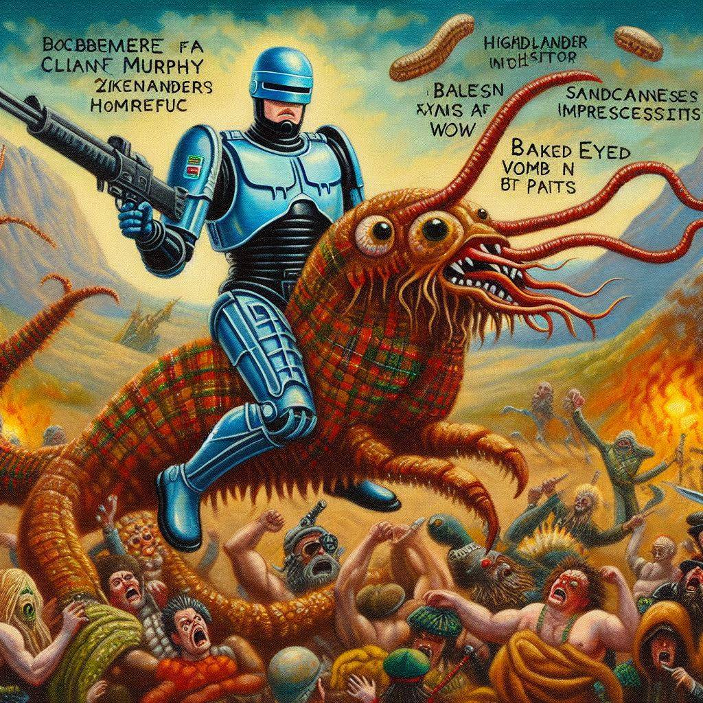 ROBOT RIDING A MONSTER'S WET NIGHTMARE