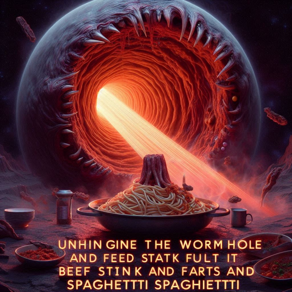 WORMHOLE SPAGHETTI SHITTING OUT BEEF FARTS