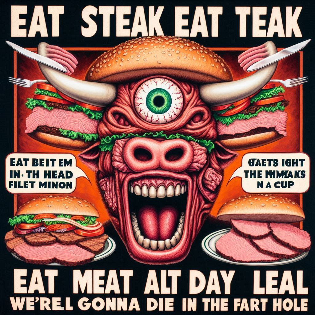 COWS SCREAMING FOR THEIR MEATY DEMISE