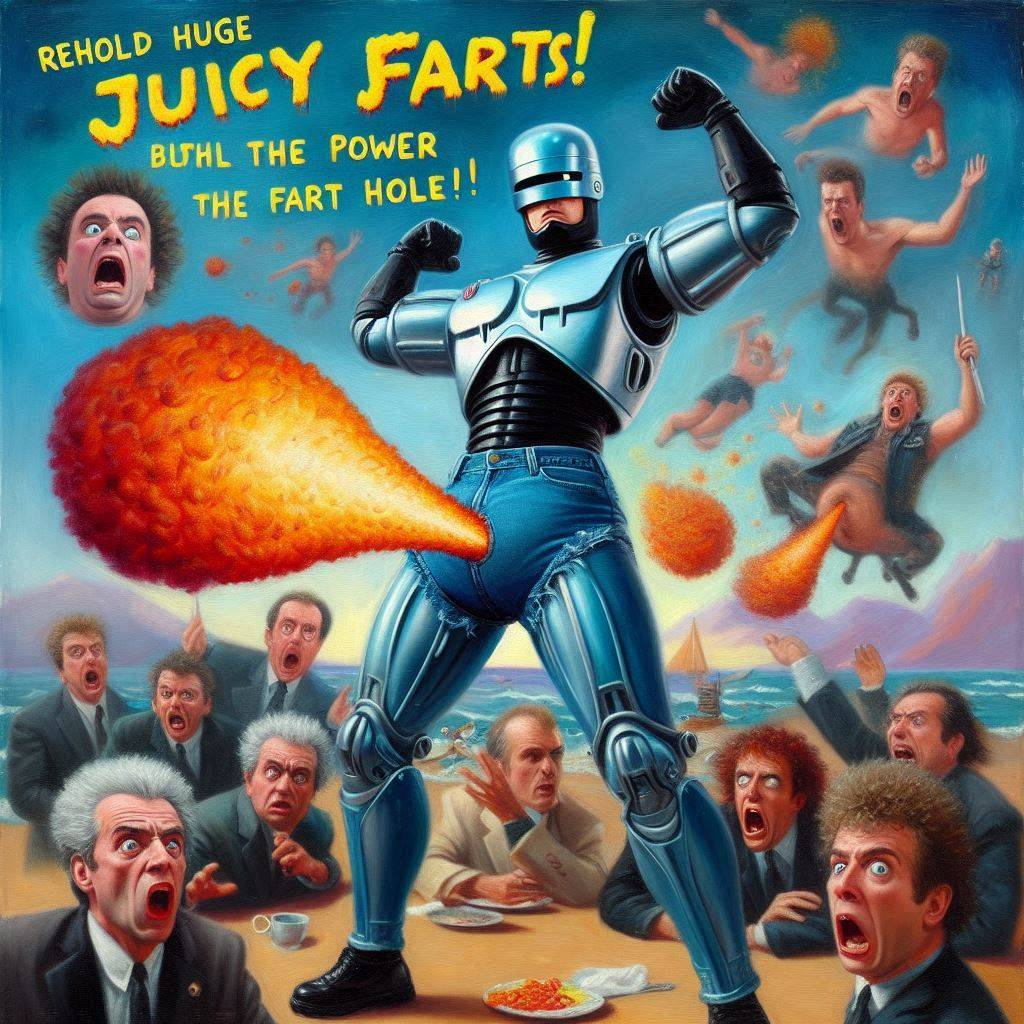 ROBOT FARTS TURNING MEN INTO EXPLOSIVE CHAOS