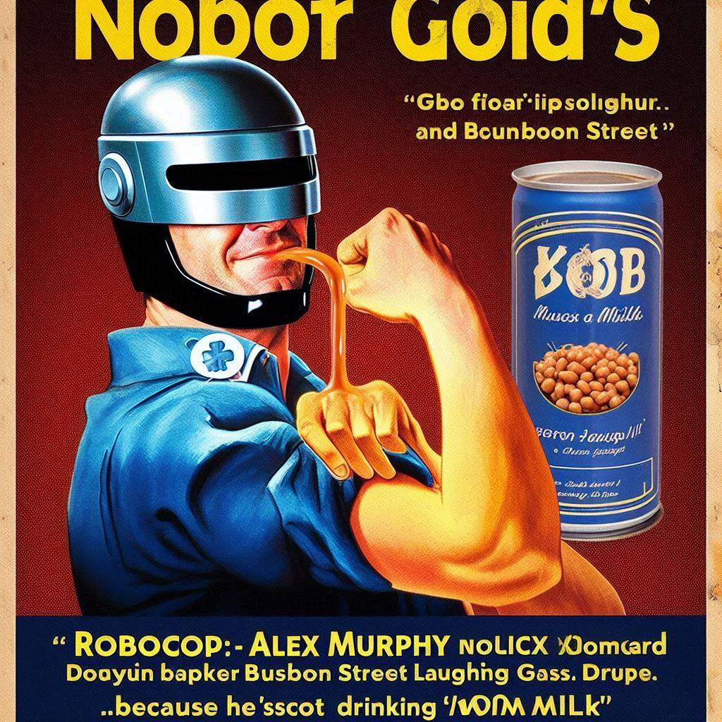 ROBOCOP SUCKING WORM MILK FROM HIS GUN