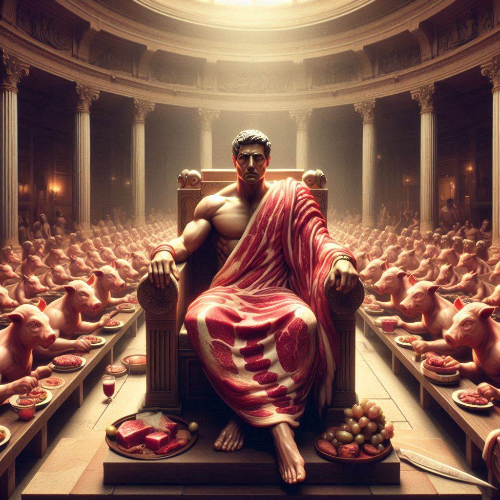 KING OF MEAT, SLAVES OF PIGS