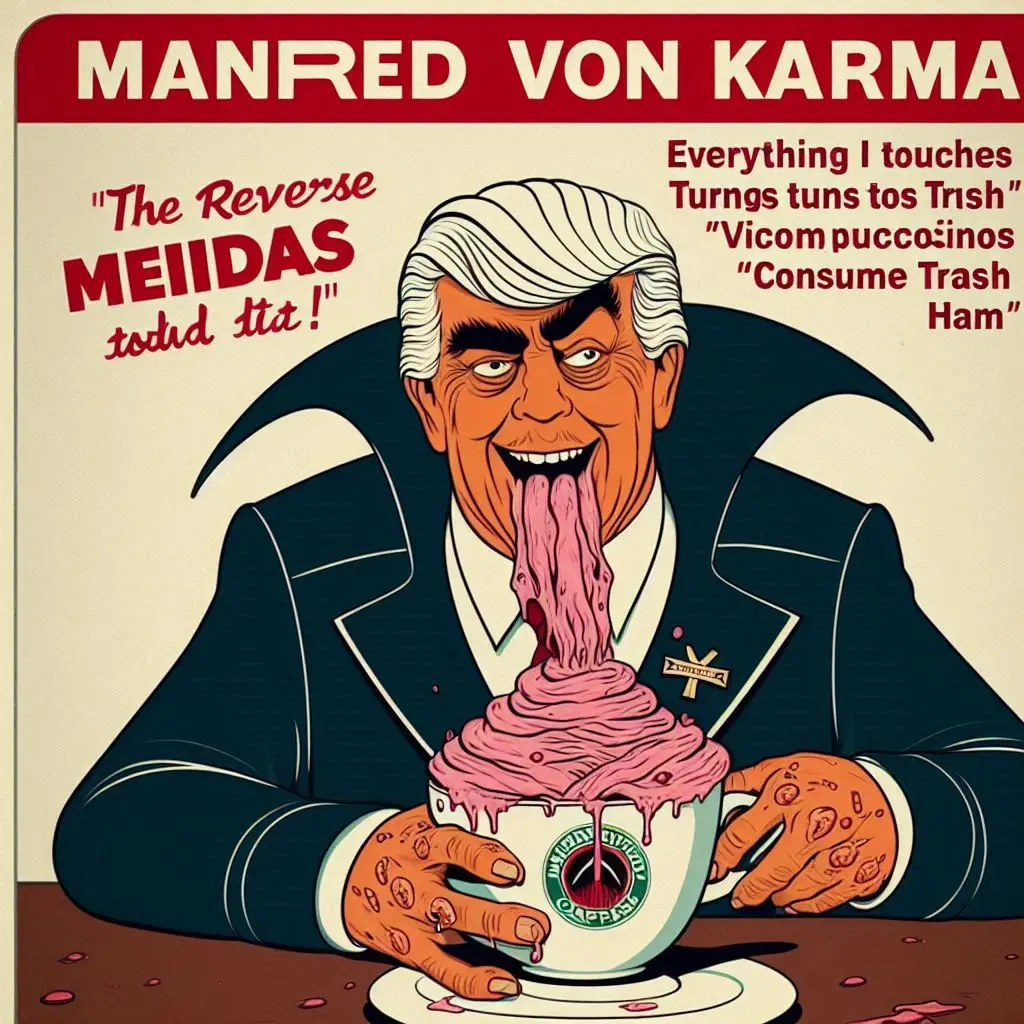 VOMITING SWEETS INTO A TRASH CUP