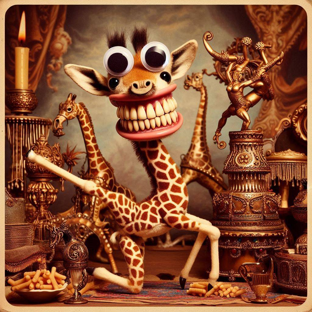 GIRAFFE WITH A SMILE LIKE A NIGHTMARE