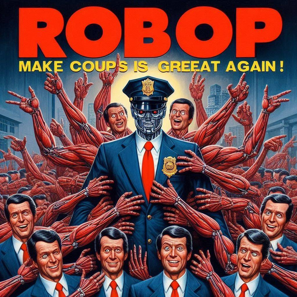 ROBOTIC POLICE HANDS GRABBING YOUR SOUL