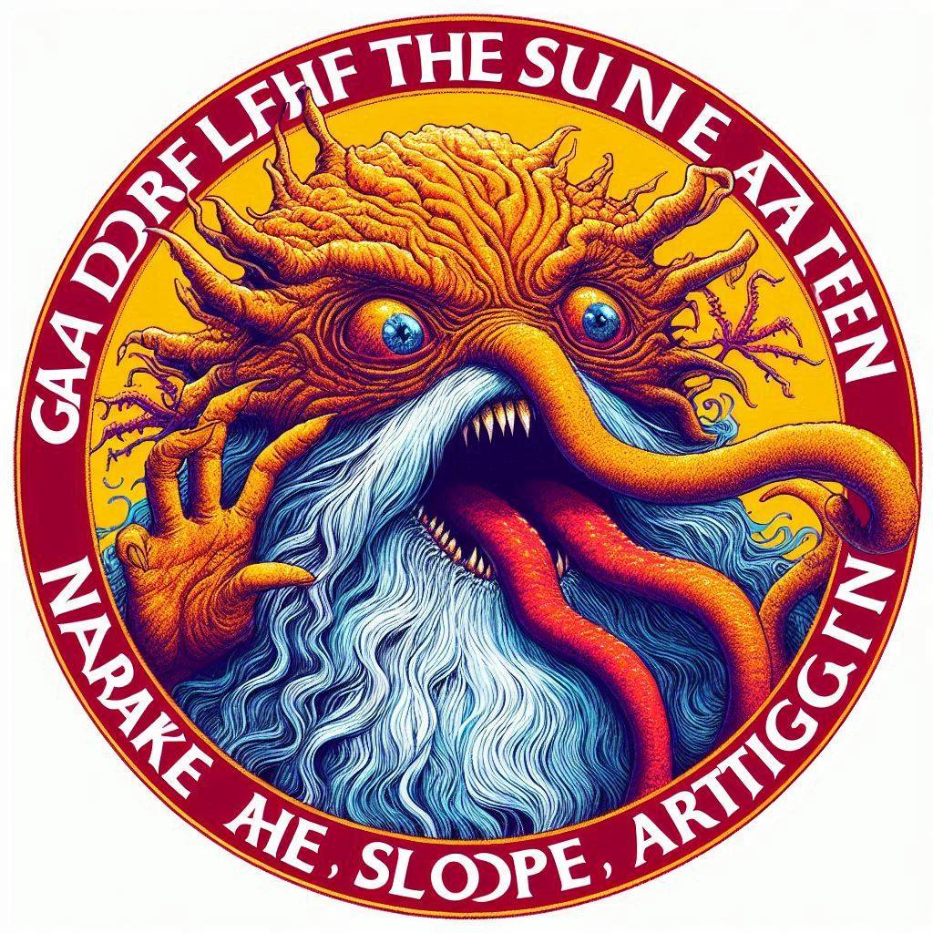 MONSTER CUMMING FROM THE SUN'S GORY MOUTH