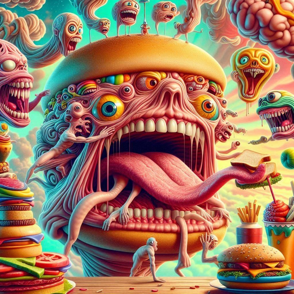 BURGER MONSTER VOMITING GOOEY NIGHTMARES