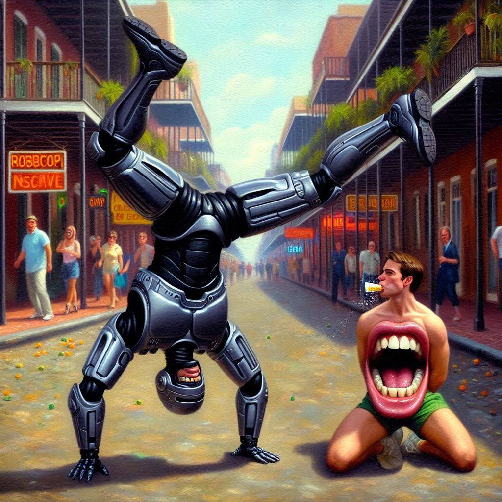 ROBOT ASSHOLES BREAKDANCING ON HUMAN FACES