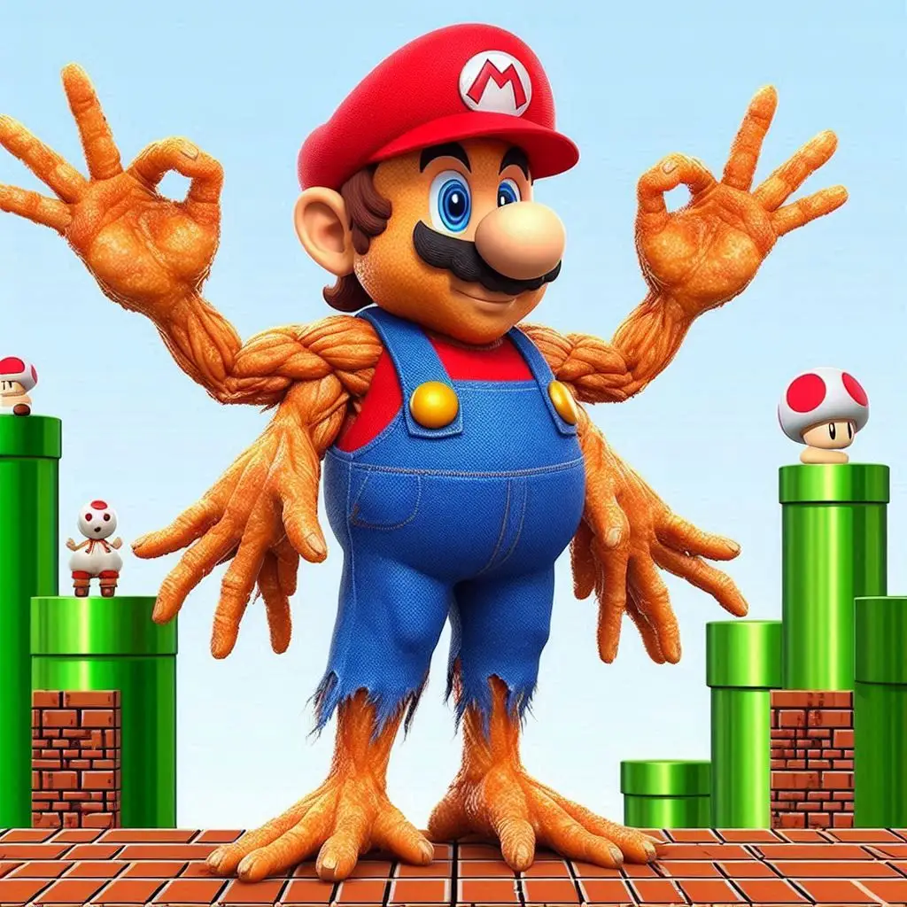 MARIO'S HANDS MASTURBATING ON PIPE DREAMS