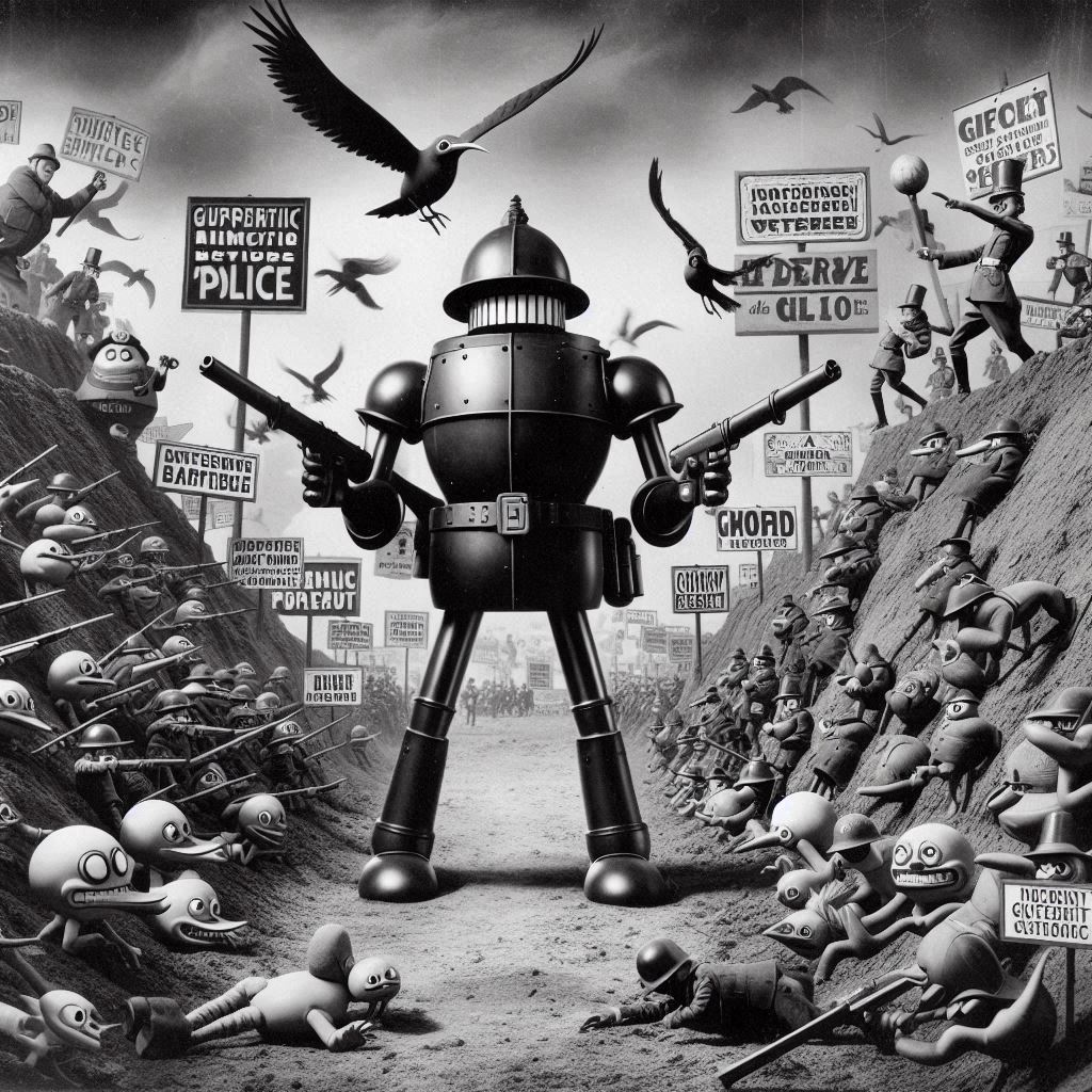 ROBOTIC FIST FUCKING THE REVOLUTION'S MOUTH