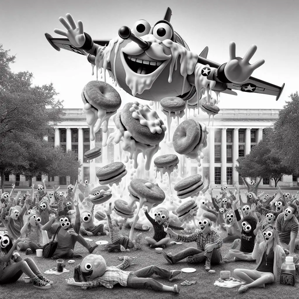 DONUTS RAINING CREAM ON FREAKY FACES