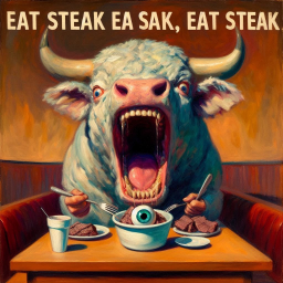 EAT STEAK EA SAK, EAT STEAK