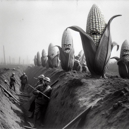 CORN MONSTERS SPITTING DEATH ON SOLDIERS