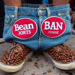 BEANS SHOVING THEIR WAY INTO FASHION'S ASS