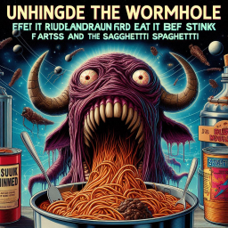 MONSTER VOMITING PASTA INTO THE VOID