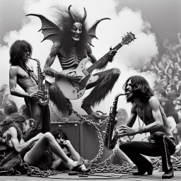 DEMONS SHREDDING SOULS WITH SAXOPHONE SCREAMS