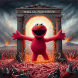 CUTE MONSTER SPILLING GUTS ON BATTLEFIELD