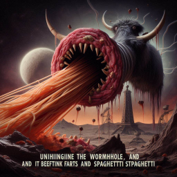 SPAGHETTI MONSTER VOMITING COSMIC GORE