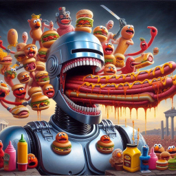 ROBOTIC MOUTH SPITTING OUT MEATY NIGHTMARES