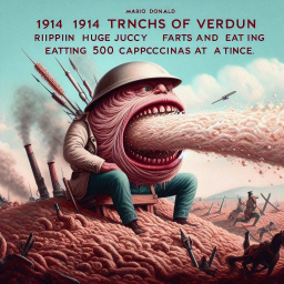 MONSTER SHITTING OUT THE PAST'S FARTS