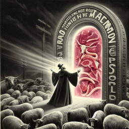 COWS MARCHING TO MEAT'S GORY GATEWAY