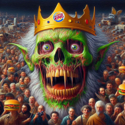 SKULL KING DEVOURING A CROWN OF FLESH