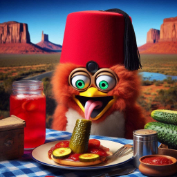 PICKLE STABBING A PANCAKE'S SOUL