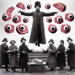 MEAT FLOATING IN A SEA OF EYES