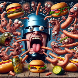 WORMS EATING YOUR SOUL WITH A SIDE OF BURGER