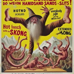 WIZARD SHOVING WORMY DICKS INTO MOUNTAIN FACES