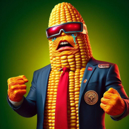 CORN MAN CRYING TEARS OF BUTTERED SORROW