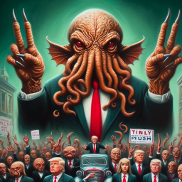 CEPHALOPOD OVERLORDS FLIPPING OFF HUMANITY